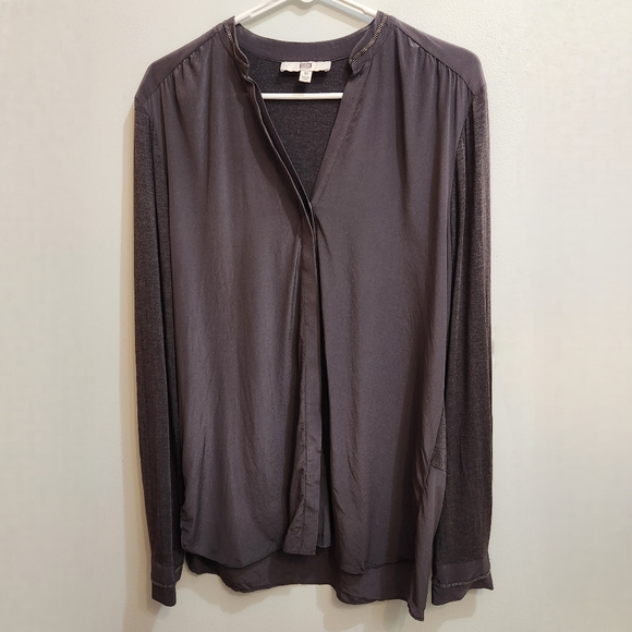 ETCETERA Silk/Modal Combo Button Up Blouse Size 10 - Picture 1 of 7